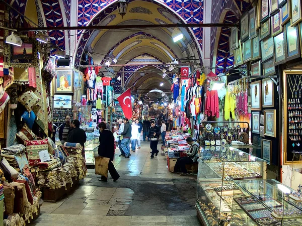 Istanbul Turkiet November 2006 Grand Bazaar Gamla Stadsdelen Staden — Stockfoto