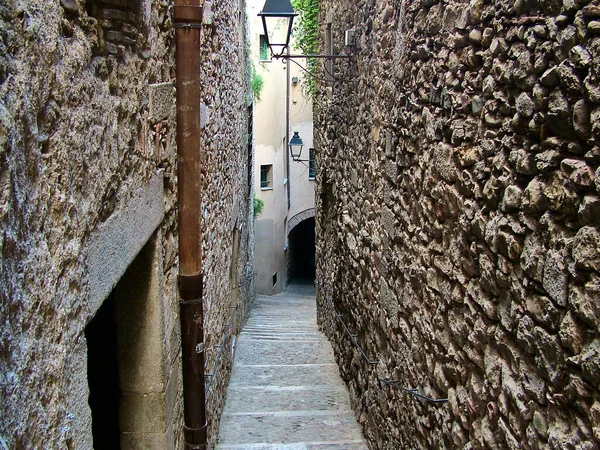 Ancien Quartier Juif Gérone Call Girona Catalogne Espagne — Photo