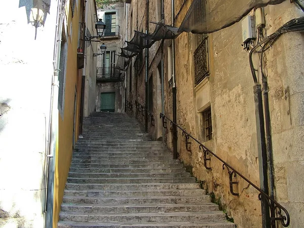 Barrio Judío Antiguo Girona Call Girona Cataluña España — Foto de Stock