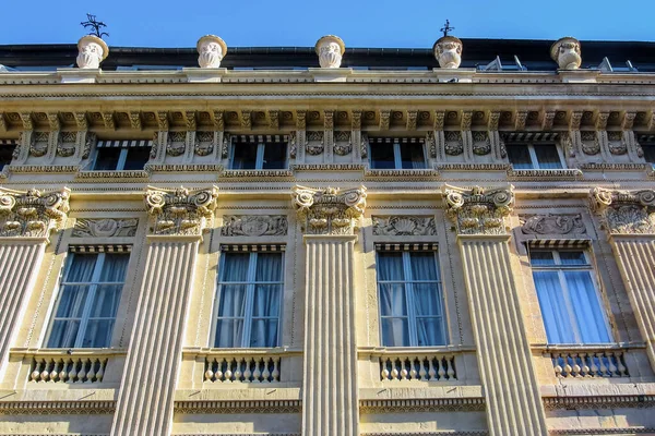 Partie Supérieure Façade Bâtiment Palais Royal Paris — Photo