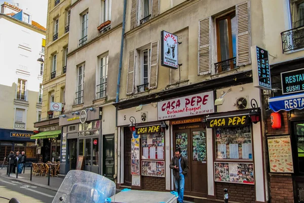 Paris Frankrike Mars 2014 Latin Medelhavet Europeisk Spansk Restaurang Casa — Stockfoto