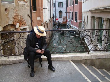Venedik 'te Fore Gondolier