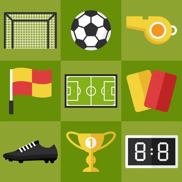Fußball-Ikonen Vektorgrafiken