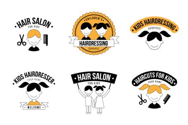 Çocuklar Kuaför logosu