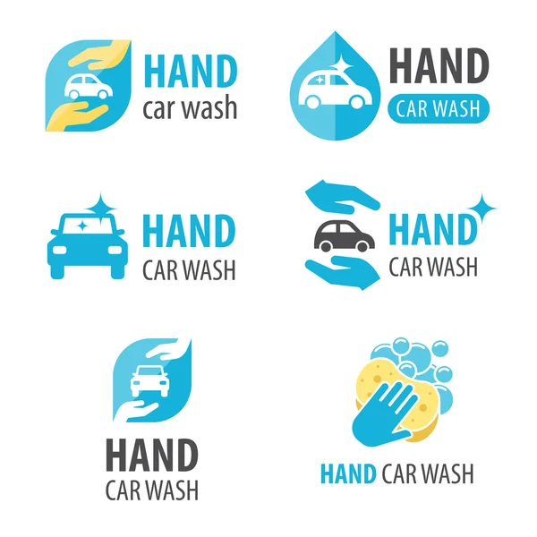 Hand carwash logo — Stockvector