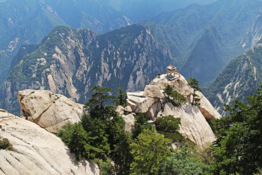 Satranç pavilion dağlarda Huashan dağa, Çin