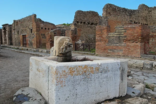 De ruïnes van de oude stad van Pompeii, Italië — Stockfoto