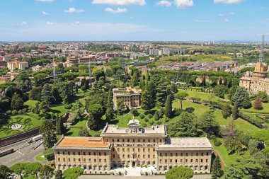 Roma, İtalya'nın tarihi merkezinin panoramik görünüm