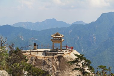 Satranç pavilion dağlarda Huashan dağa, Çin