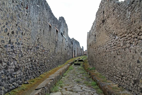 Las ruinas de la antigua ciudad de Pompeya, Italia — Foto de Stock