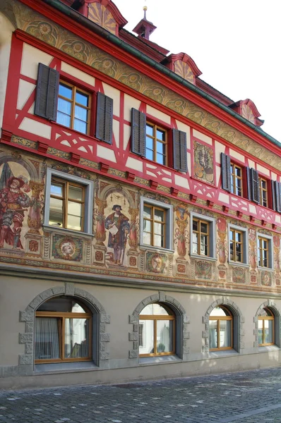 Herrliche Aussicht auf die Innenstädte. stein am rhein, schweiz. — Stockfoto