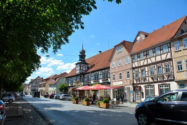 Ostheim Vor Der Rhoen Bavière Allemagne Juin 2020 Centre Ville — Photo