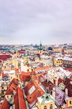 Prag 'ın havadan görünüşü