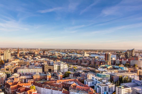 Vista aerea di Amburgo — Foto Stock