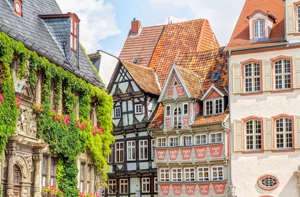 Fachwerkhäuser in Quedlinburg, Deutschland — Stockfoto