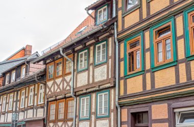 Wernigerode, Almanya yarı ahşap evleri