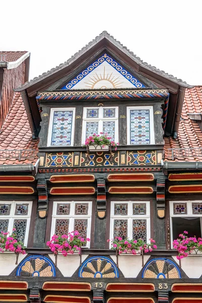 Ξύλινα σπίτια σε Wernigerode, Γερμανία — Φωτογραφία Αρχείου