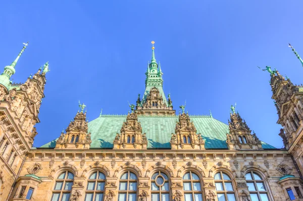 Гамбургская ратуша — стоковое фото
