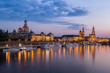 Yaz aylarında Dresden manzarası
