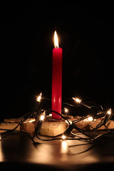 Magia Natal Decoração Cristã Tradicional Uma Festa Férias Família Círculo — Fotografia de Stock