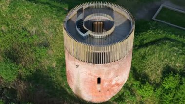 Hald Ruin, Viborg, Denmark, Summer panorama of Viborg, Midtjylland, Denmark. Aerial skyline view of the old town. View over Hald Lake from Dollerup bakker, cenic view of lake against sky, lake