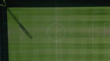 Panoramic aerial drone summer view on Viborg Stadion Energi Viborg Arena, home stadium for football club Viborg . 