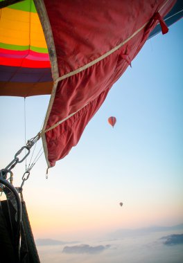 Bir sıcak hava balonu görünümünden