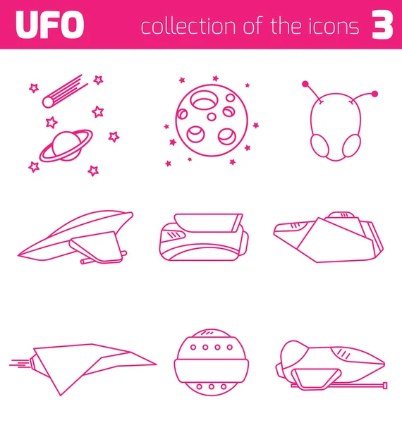 UFO uzaylı simgesi bölüm üç gemi