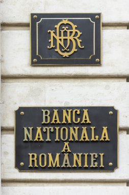 Romanya Ulusal Bankası işaret.