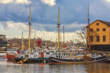 Stockholm liman demirli gemiler