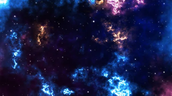 Loop Aurora Animação Galáxia Sci Galáxia Fantasia Viagem Através Espaço — Fotografia de Stock