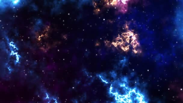 Pustaka Animasi Galaksi Aurora Sci Galaxy Fantasy Voyage Space Dalam — Stok Video