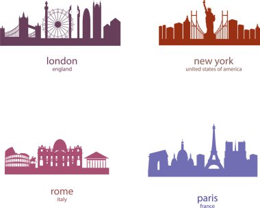 Şehirlerin dört manzaralar