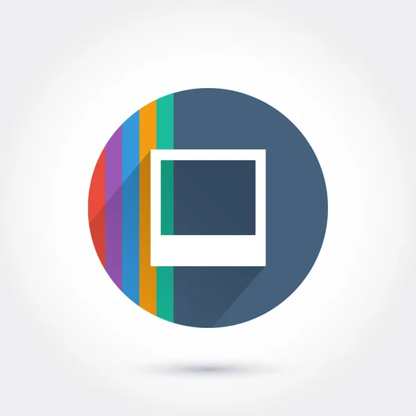 Icono de foto Polaroid — Vector de stock