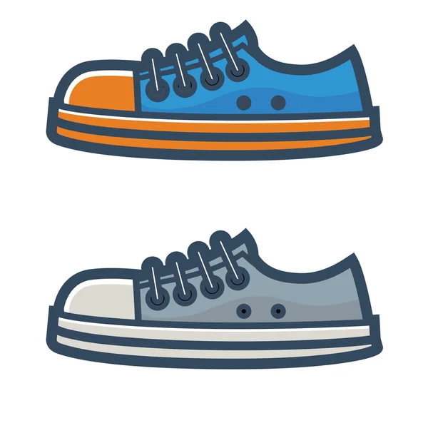 Dos zapatos para niños — Vector de stock