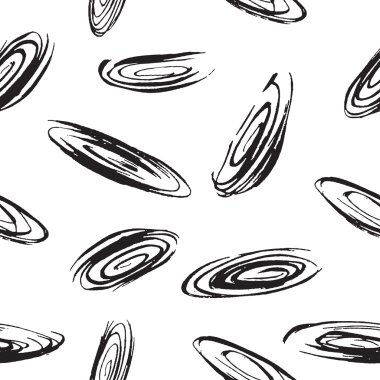 Sorunsuz suluboya siyah oval