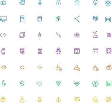 Mobil Icons set.