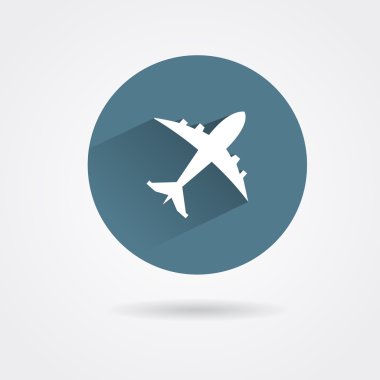 Beyaz uçak simgesi