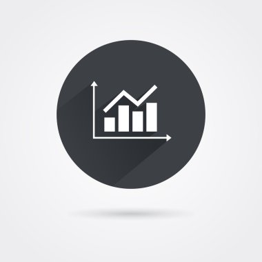 Beyaz analisti grafik simge