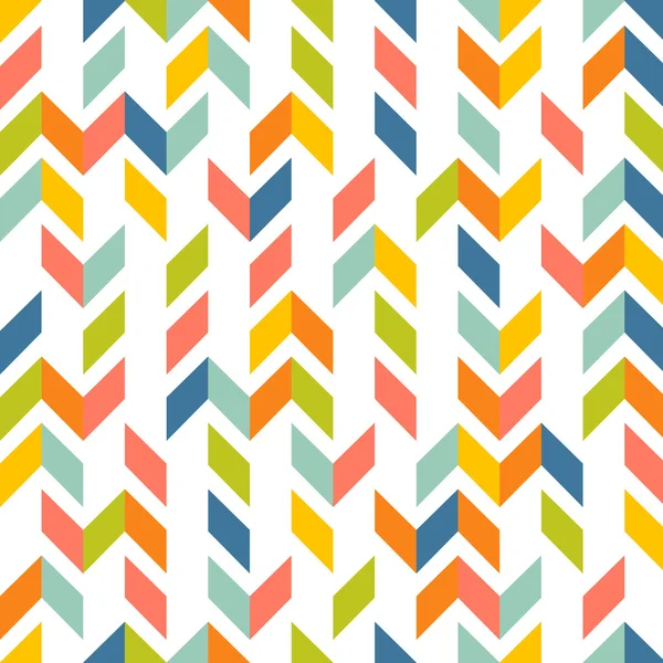 Seamless retro pattern zigzag — Stock Vector