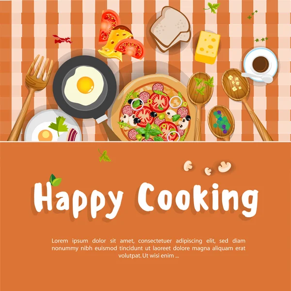 Good cooking background — Stock Vector