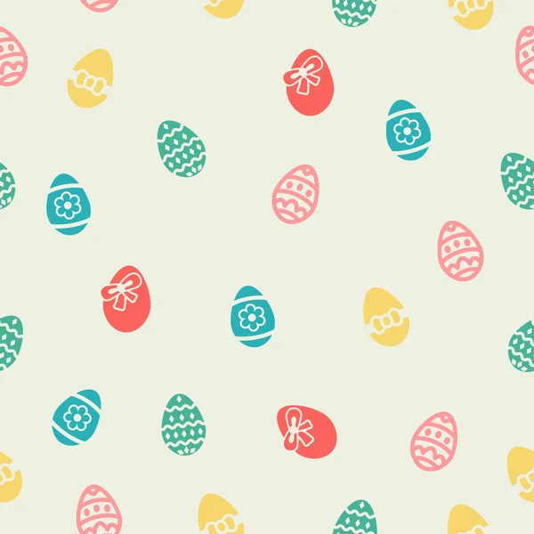 Seamless pattern with Easter eggs — Stock Vector