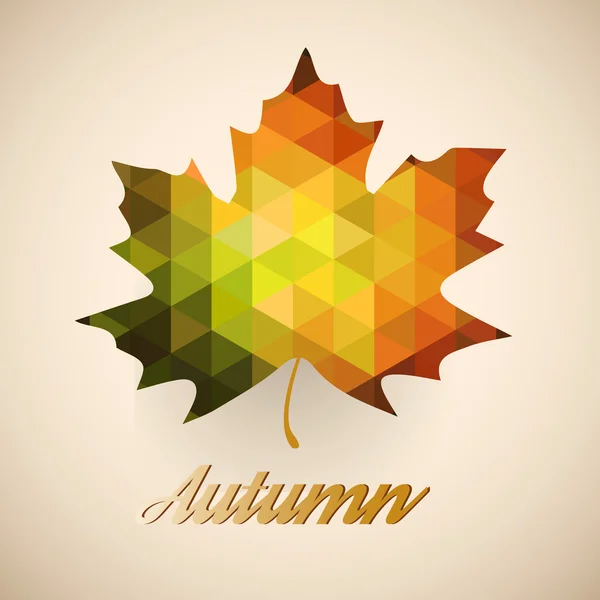 Bright autumn leaf — Stock Vector