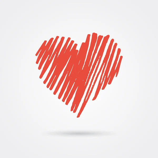 Watercolor painted pink heart — Stock Illustration Watercolor painted pink heart Vector Graphics