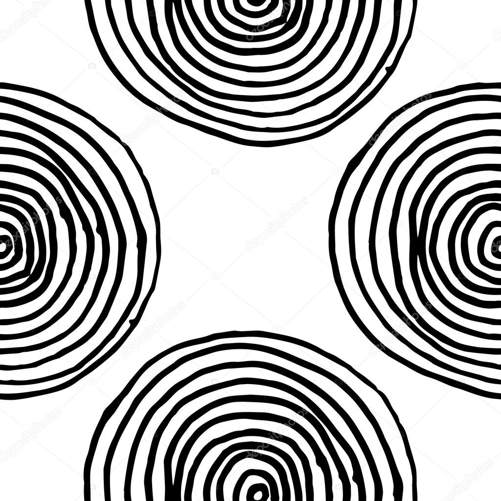 Circles against white background