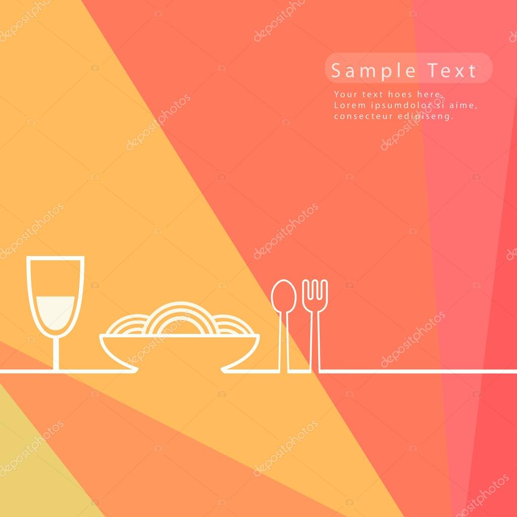 Food restaurant background Stock Vector Image by ©  #100304794