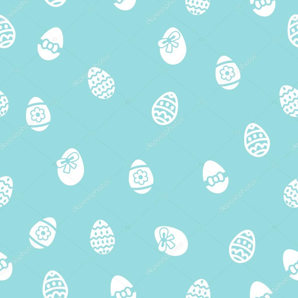 Easter eggs against blue background