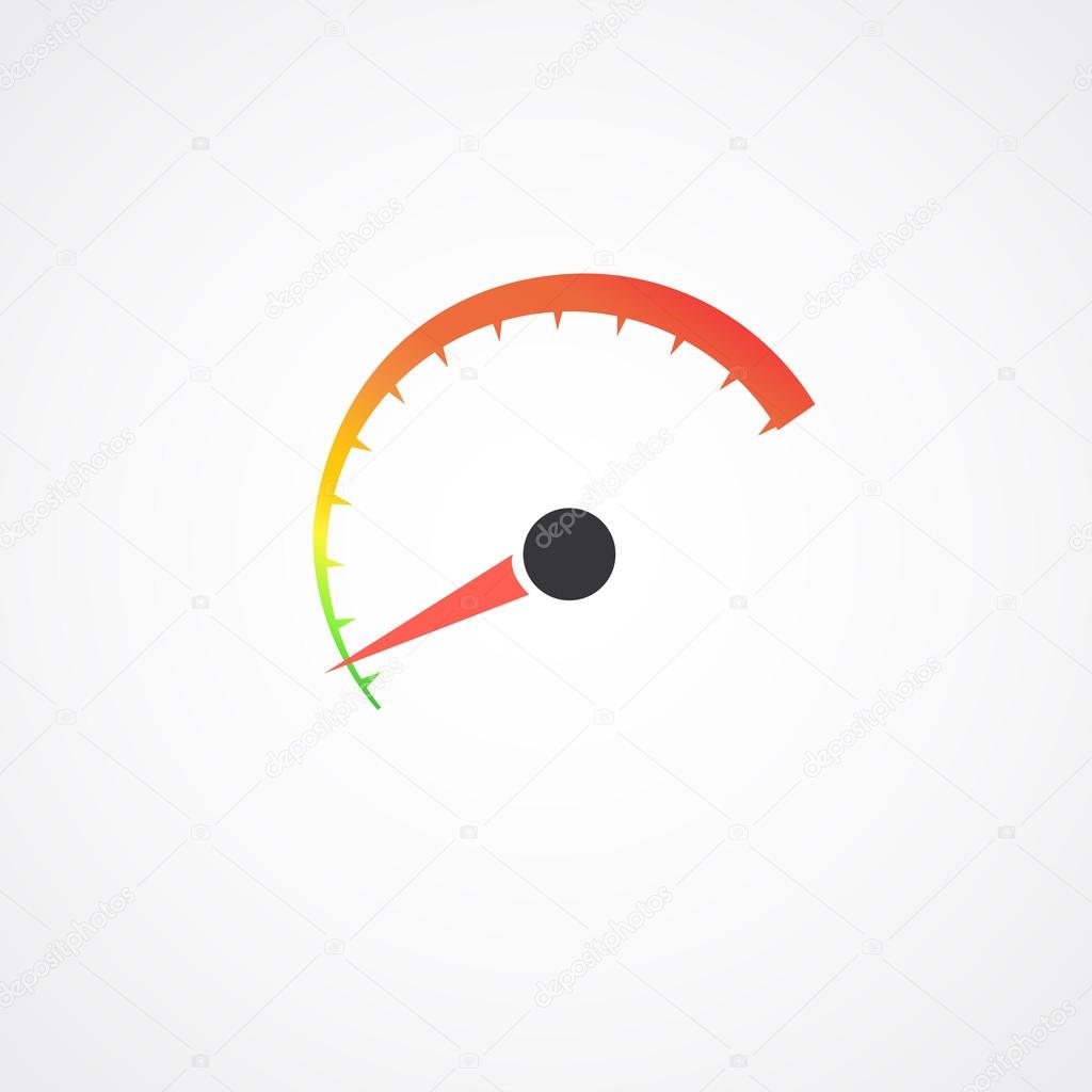 Colorful speed icon