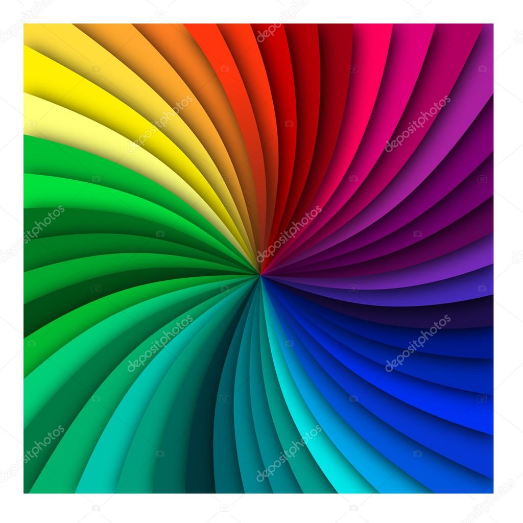 Rainbow Spiral Background