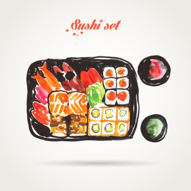 Sushi sulu boya seti